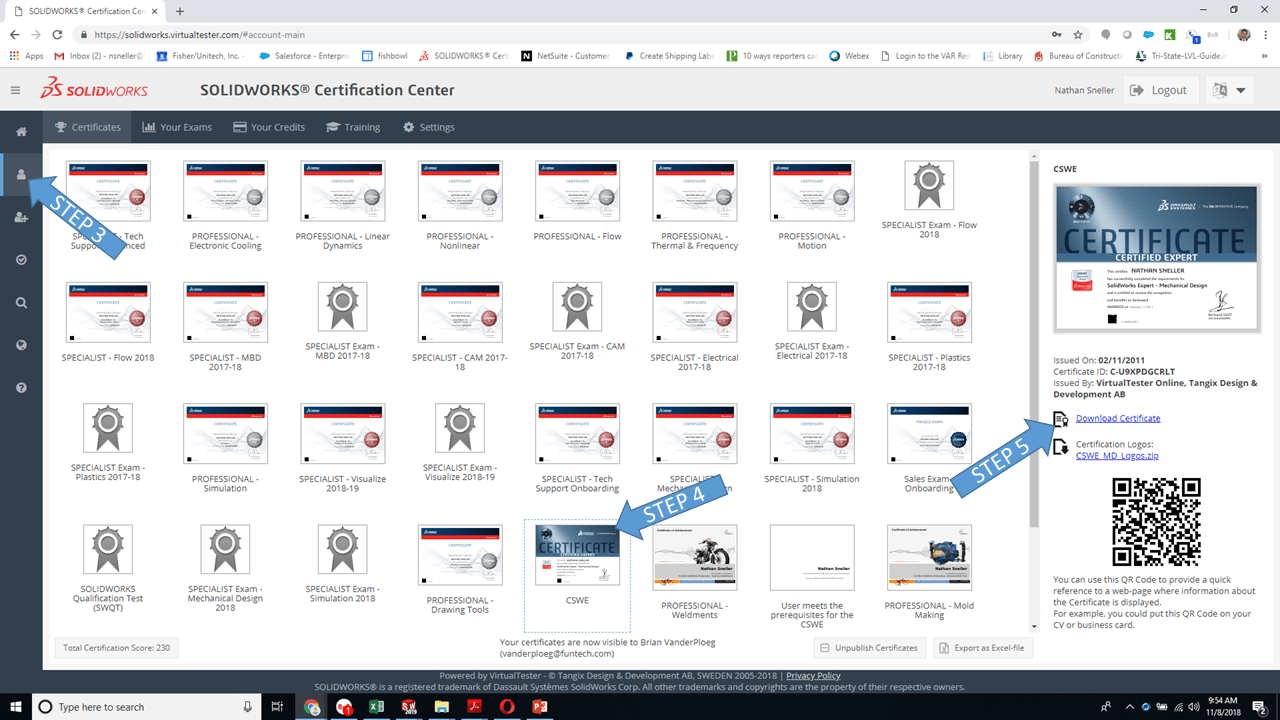 solidworks certification printout