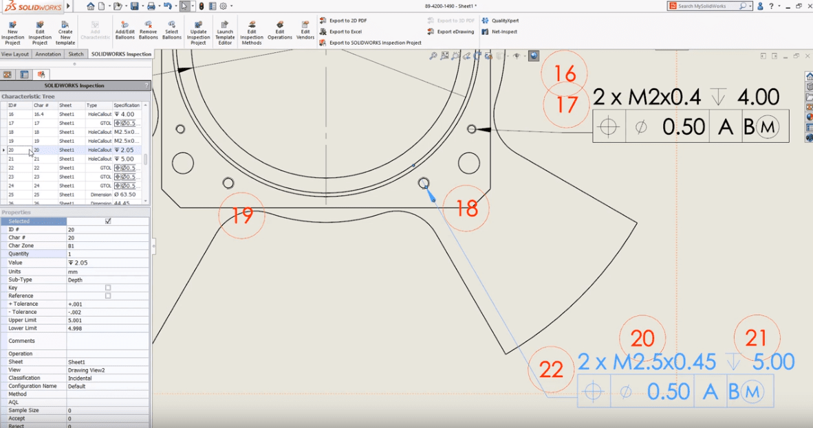 SOLIDWORKS Inspection 2019