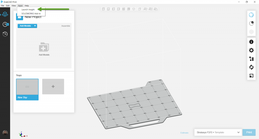 , Getting Started with GrabCAD &#8211; Advance FDM Mode