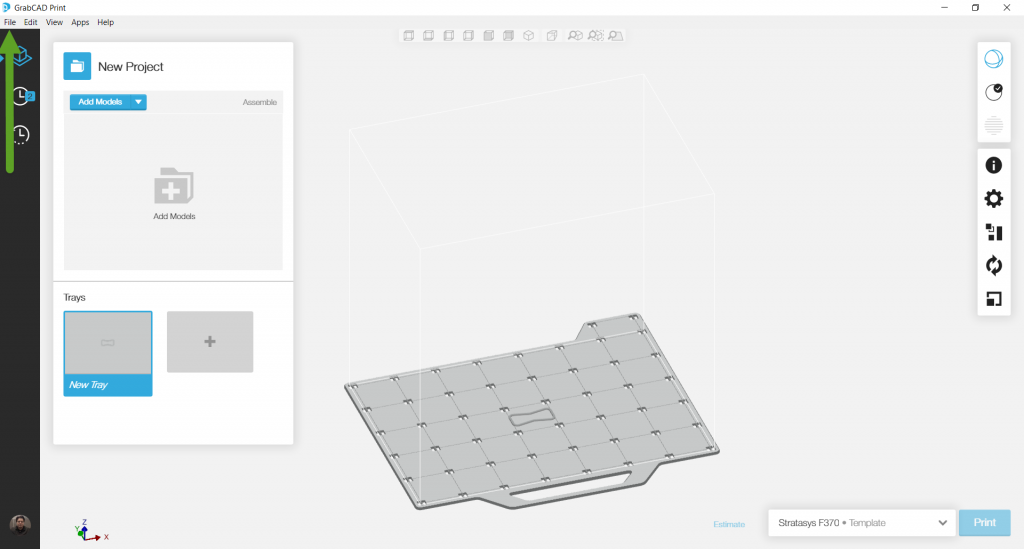 , Getting Started with GrabCAD &#8211; Advance FDM Mode