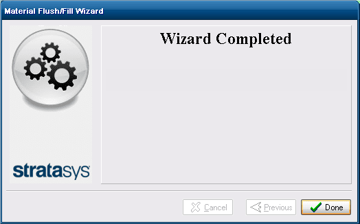 , Polyjet Desktop Flush/Fill Wizard