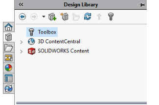 where is my solidworks design library