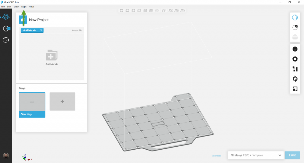 , How to Launch Insight from GrabCAD Print