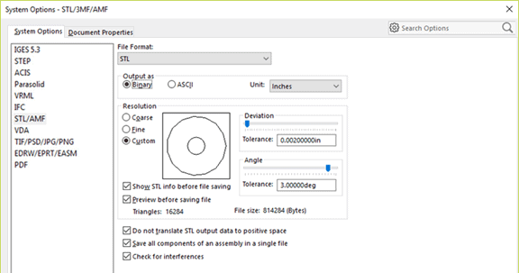 , Importing SOLIDWORKS 2019 files into GrabCAD Print 1.25