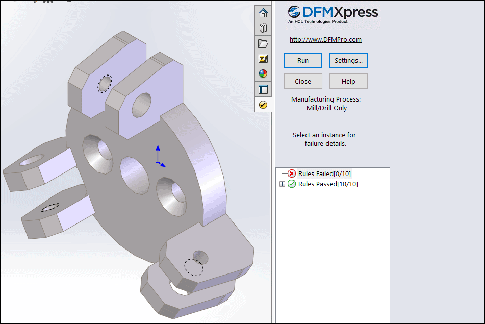 , SOLIDWORKS Free Tools: DFMXpress