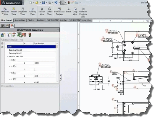 , SOLIDWORKS Technical Communication: Inspection Reports