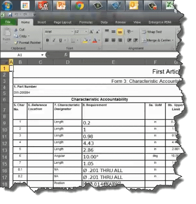 , SOLIDWORKS Technical Communication: Inspection Reports