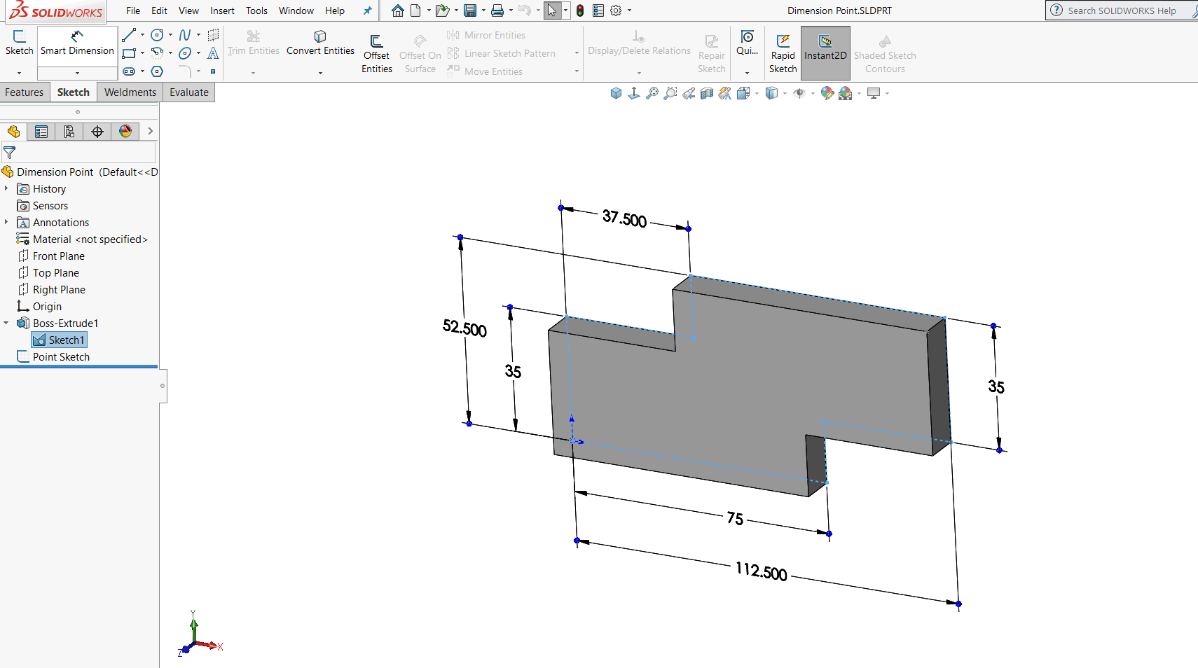, SOLIDWORKS: How to Display Notes for X &amp; Y Coordinate Points in a Drawing