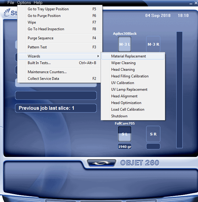 , How to flush out an Objet Connex Printer