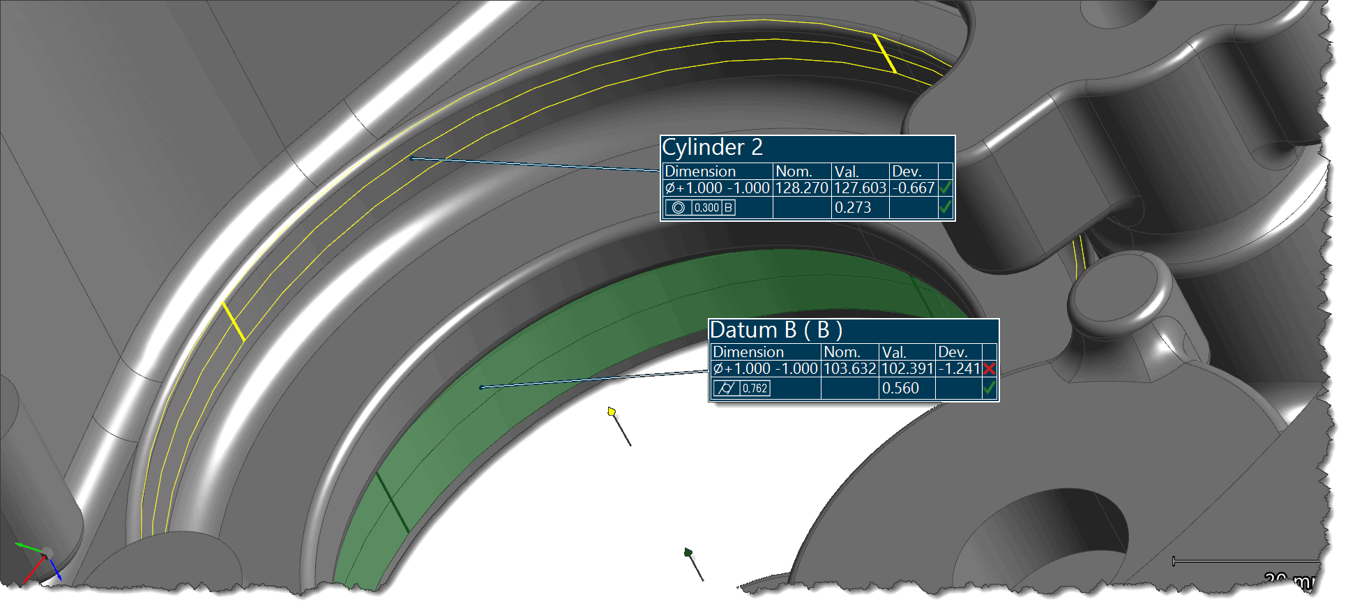 , Verifying Concentricity with 3D scanning