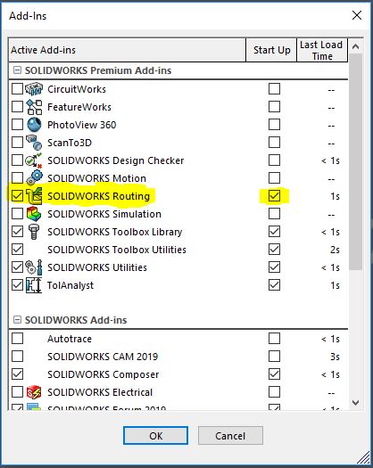 , SOLIDWORKS: Creating Route Specification Templates