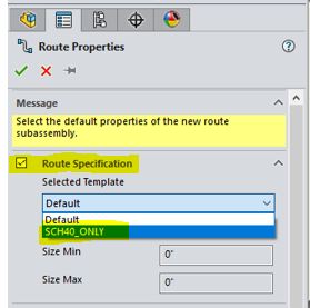 , SOLIDWORKS: Creating Route Specification Templates