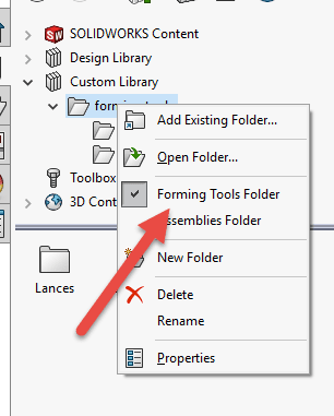 , SOLIDWORKS: Creating and Saving Custom Sheet Metal Forming Tools