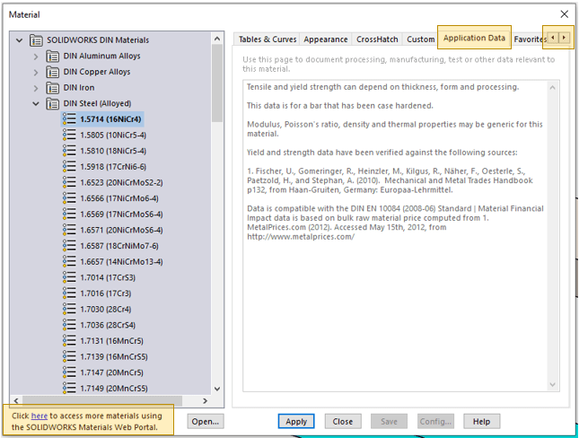 , SOLIDWORKS Simulation Material Properties