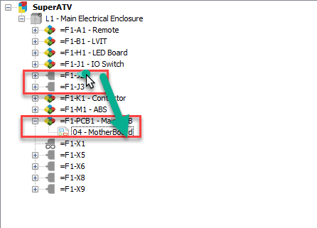 , SOLIDWORKS Electrical: Sub-Components