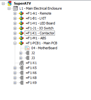 , SOLIDWORKS Electrical: Sub-Components