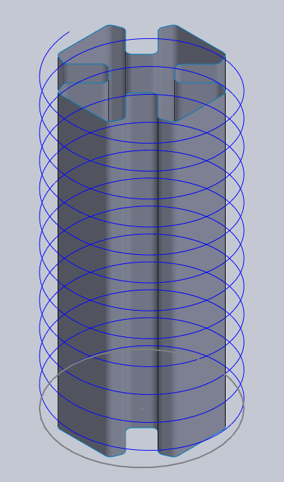 , SOLIDWORKS Helical Parts Don’t Have to Be Round