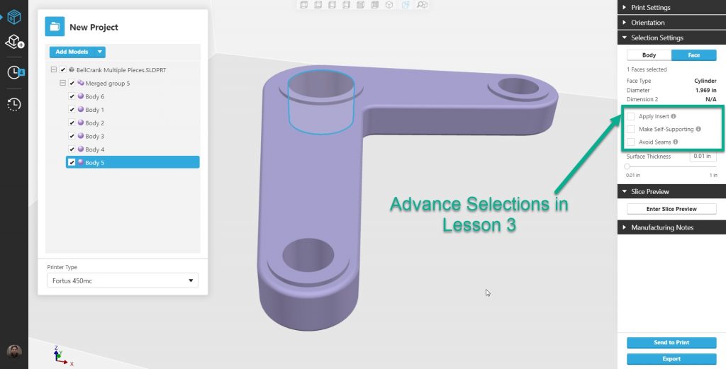 , Advance FDM Mode Lesson 2: General Tour (Part 3 of 4)