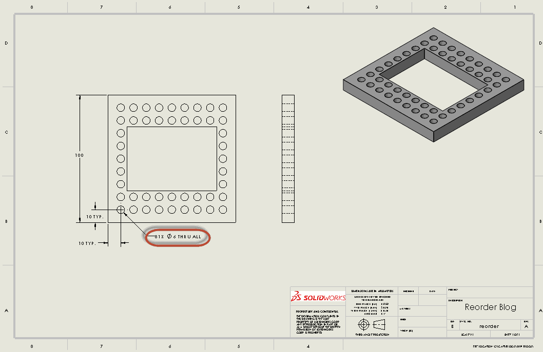 , SOLIDWORKS: Hole Callout Quantities