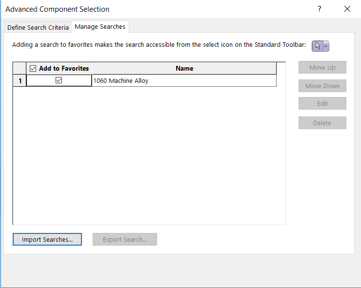 , SOLIDWORKS: Advanced Component Selection Tool