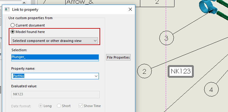 , Adding Custom Details to Balloons in SOLIDWORKS Drawings