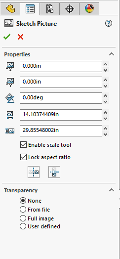 , How to Insert and Scale a Sketch Picture