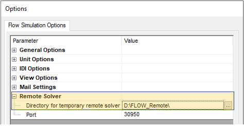 , SOLIDWORKS Flow Simulation: Remote Solver Setup