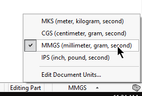 thread profile unit of measure