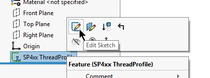 thread profile edit sketch