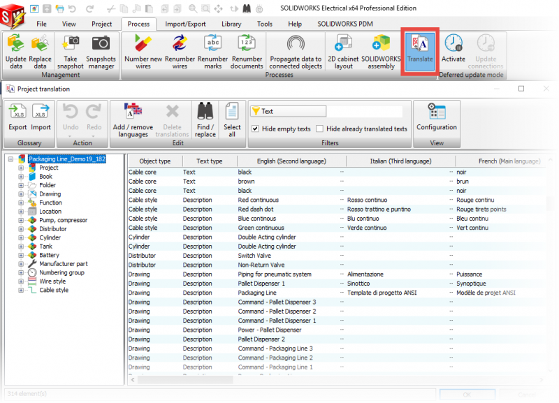 , SOLIDWORKS Schematic: Configuring Language Options