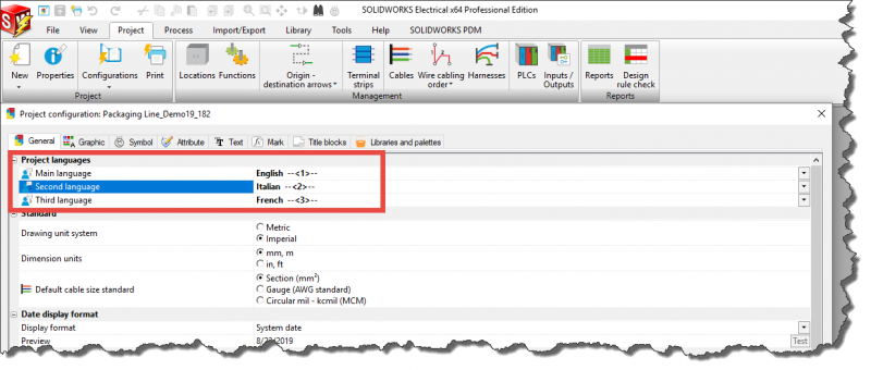 , SOLIDWORKS Schematic: Configuring Language Options