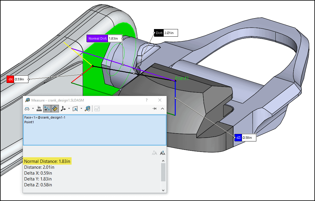 , Bike Component Design with Remote Loads in SOLIDWORKS Simulation