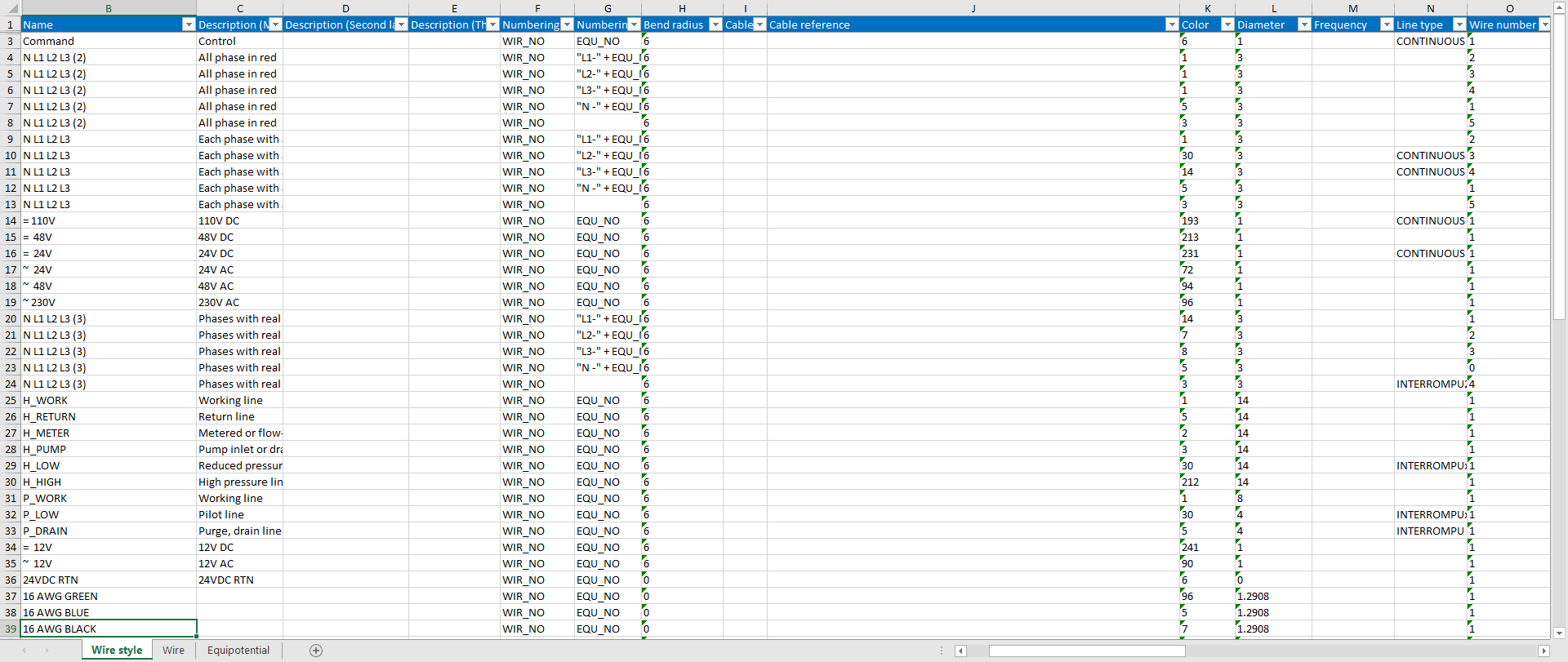 , SOLIDWORKS Electrical: Editing Wire Styles