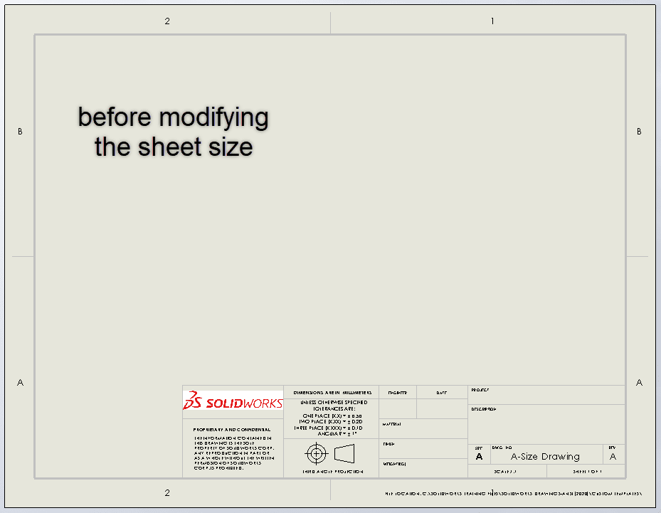 , SOLIDWORKS: Creating Additional Sheet Formats and Templates