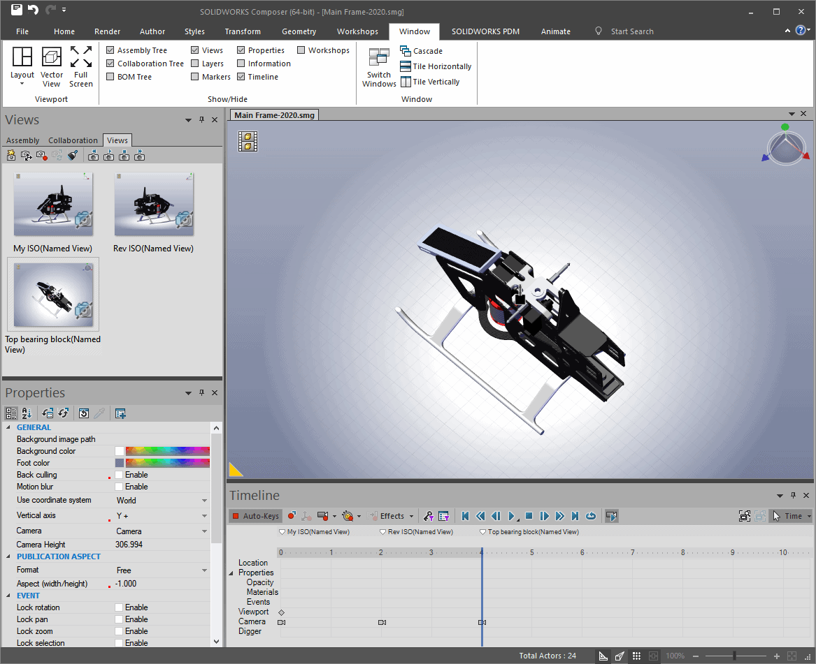 , SOLIDWORKS 2020 What’s New – SOLIDWORKS Composer Animation Export Enhancements