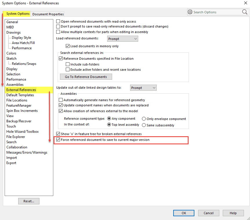 , SOLIDWORKS 2020 What’s New – Changes to System Options