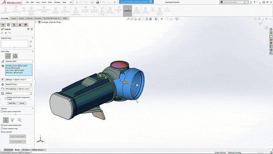 , SOLIDWORKS 2020 What’s New – Auto-Space Components in Explode Views