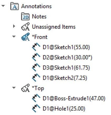 , SOLIDWORKS 2020 What’s New – DimXpert and MBD updates
