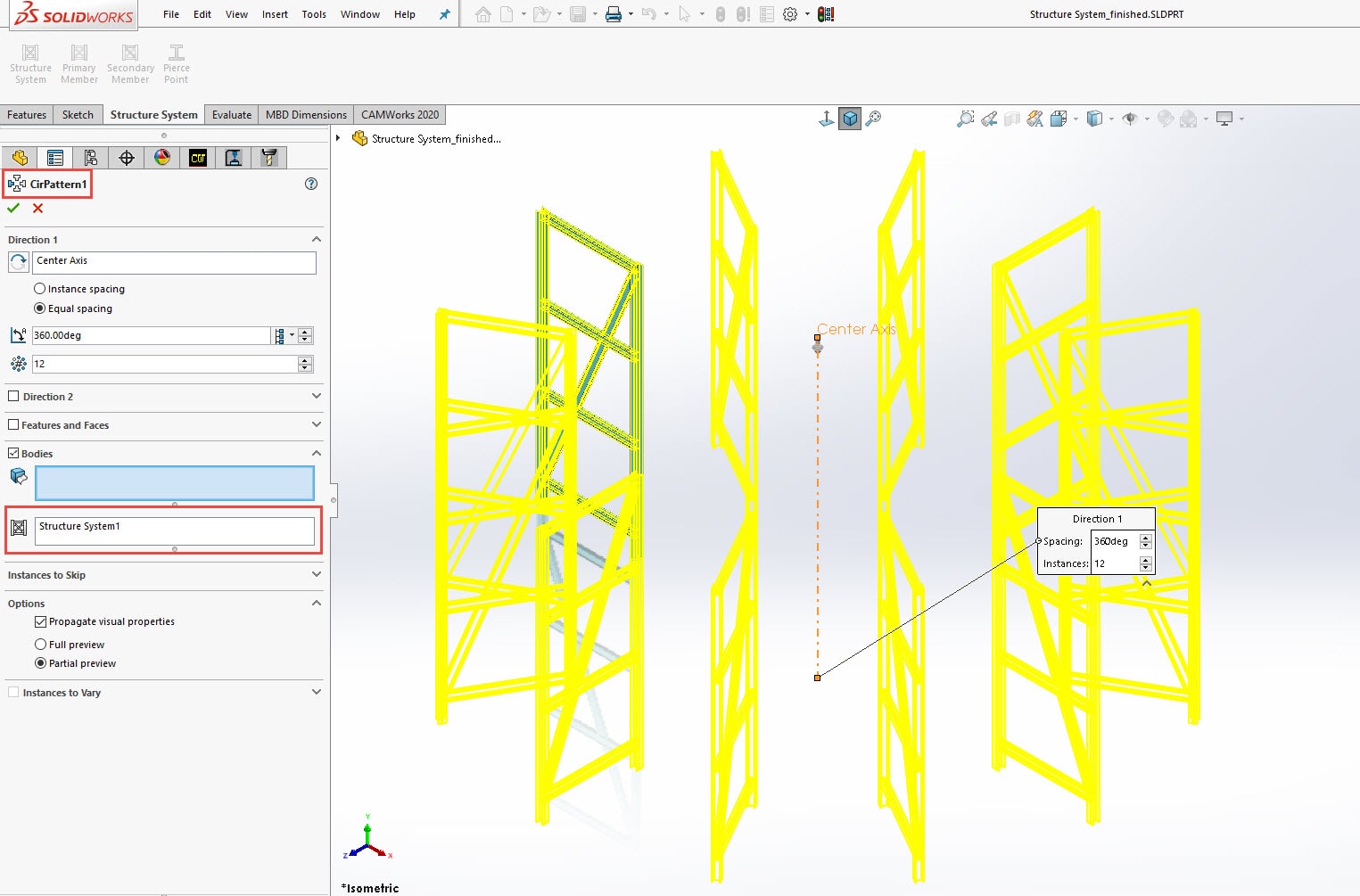 , SOLIDWORKS 2020 What’s New – Pattern and Mirror Support