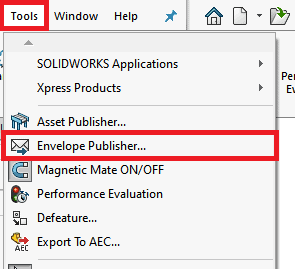 , SOLIDWORKS 2020 What’s New – Assembly Envelope Publisher