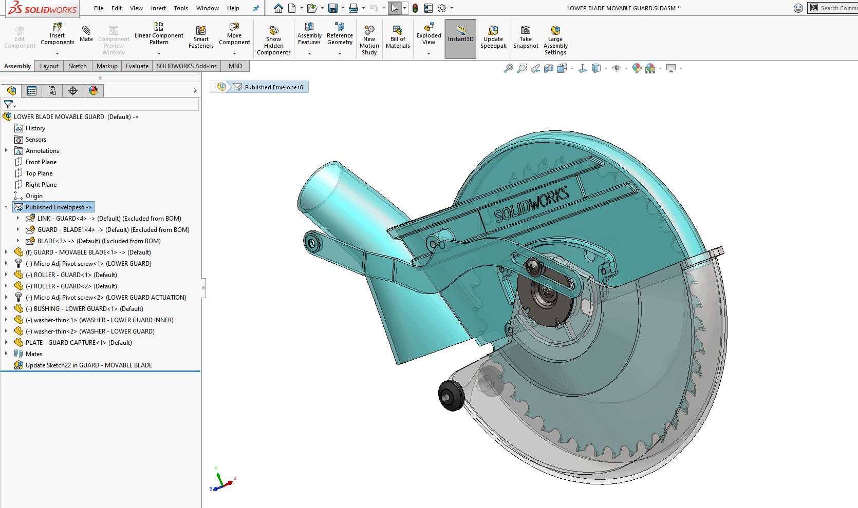 , SOLIDWORKS 2020 What’s New – Assembly Envelope Publisher