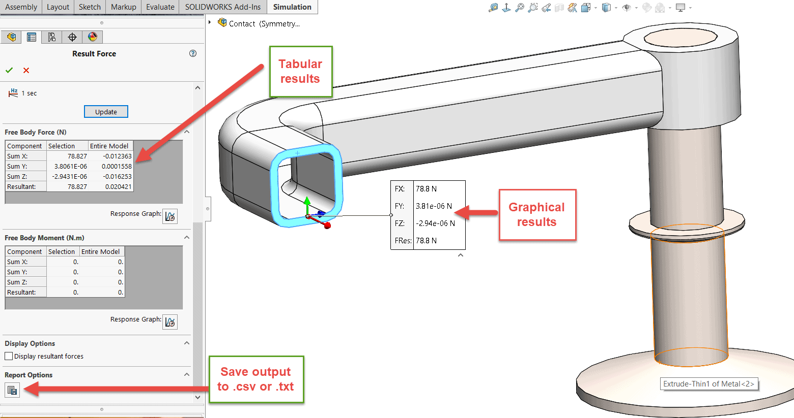 , SOLIDWORKS 2020 What’s New – Free Body Forces for Nonlinear Studies