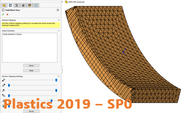 , SOLIDWORKS 2020 What’s New – Plastics &#8211; Enhanced Solid Mesh (Auto) Workflow