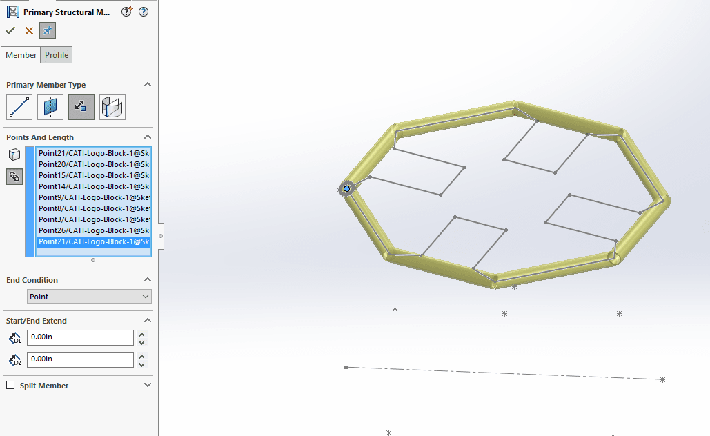 , SOLIDWORKS 2020 What’s New – Structure Systems – Point and Length Members