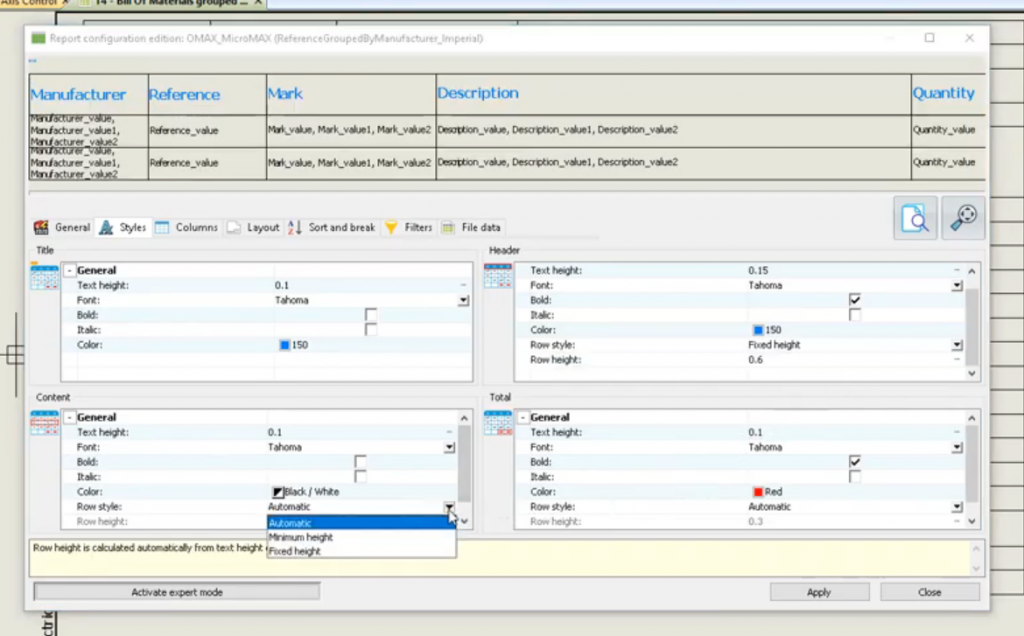 , SOLIDWORKS 2020 What’s New – Electrical: Report Enhancements