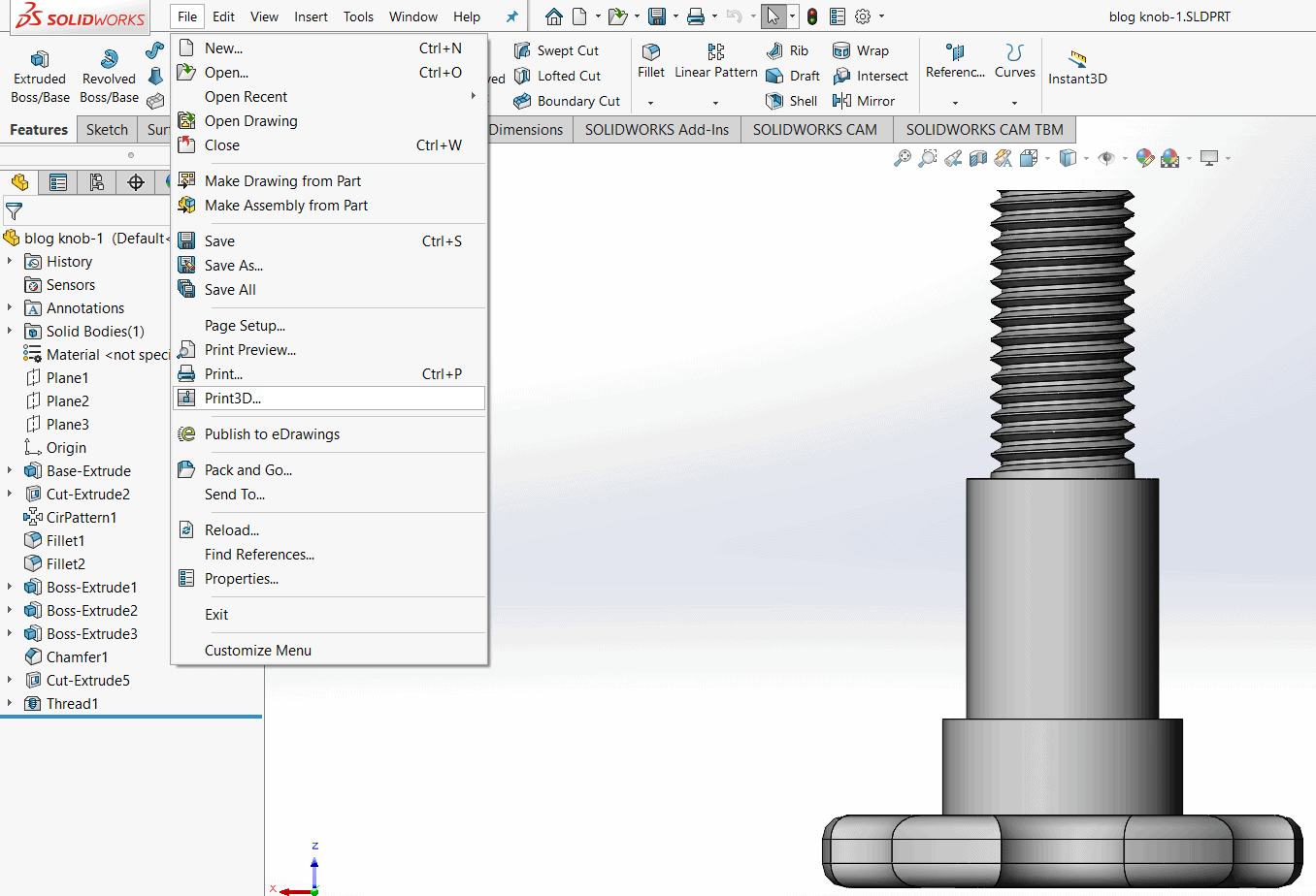 , SOLIDWORKS 2020 What’s New – Slicing Data for 3MF Export