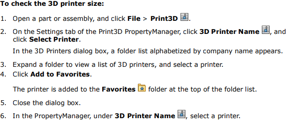 , SOLIDWORKS 2020 What’s New – Checking 3D Printer Size