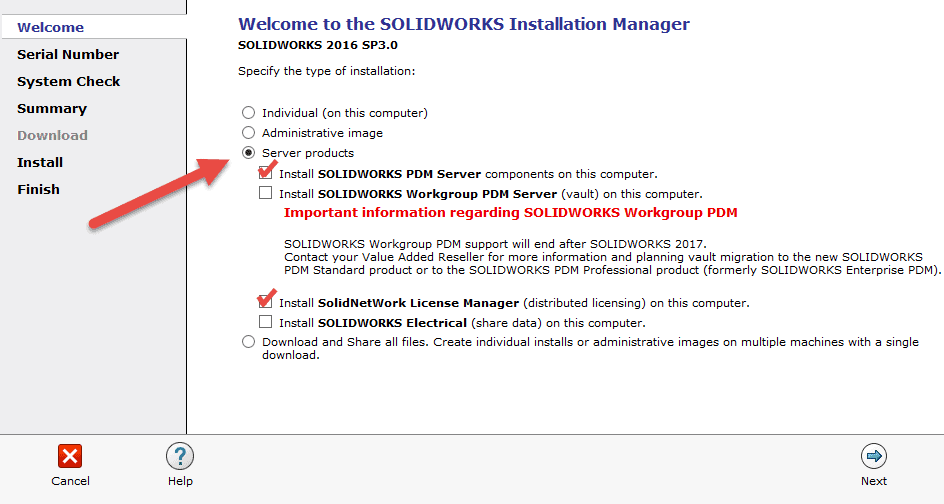upgrade pdm server products
