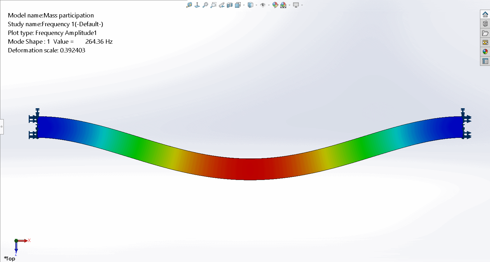 mass participation mode shape 1