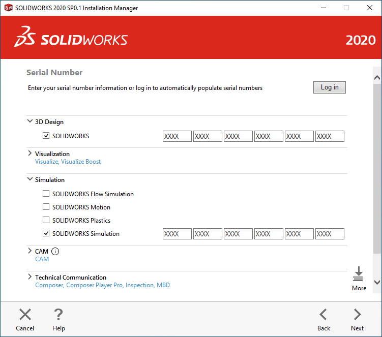 , SOLIDWORKS 2020 Installation Guide Part4 – Composer, Plastics, Inspection, MBD and Simulation Installation